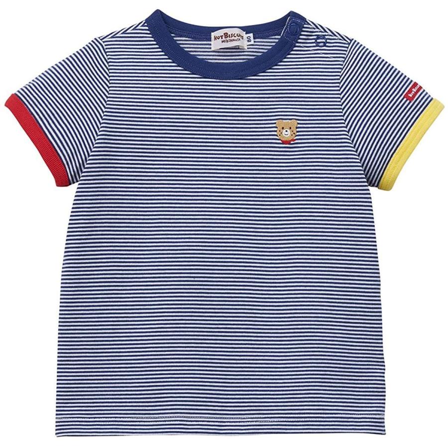 保障できる ミキハウス ホットビスケッツ ｔシャツ 72 56 381 100cm 紺 Cisama Sc Gov Br