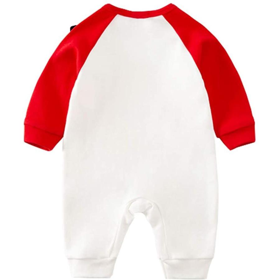 Junneng 赤ちゃん カバーオール ベビーパジャマ ベビー服 ロンパース 冬 前開き 動物柄 可愛い 女の子 春 男の子 秋 肌着 長袖 正規品スーパーsale 店内全品キャンペーン ロンパース