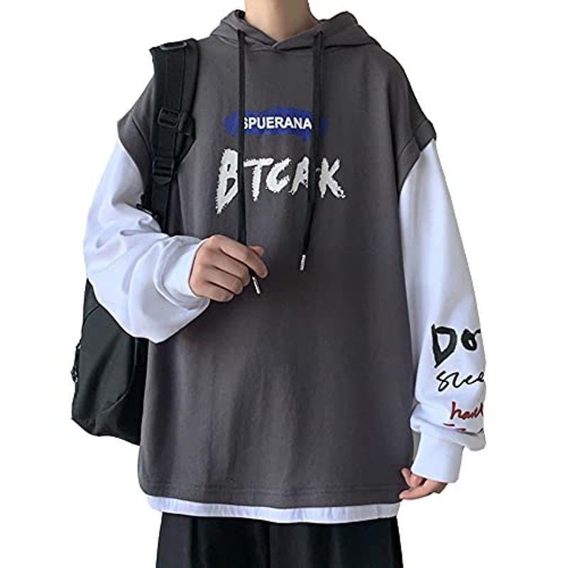 秋服 メンズ パーカー トレーナー スウェット 長袖 ゆったり カジュアル おしゃれ 人気 韓国 大きいサイズ プリント ストリート かっこ かけはしjapan 通販 Yahoo ショッピング