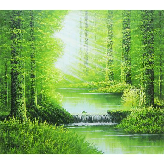 絵画 油絵 陽光 (横山守) 【肉筆】【油絵】【日本の風景】【10号 絵画 油絵 陽光 (横山守) 【肉筆】【油絵】【日本の風景】【10号