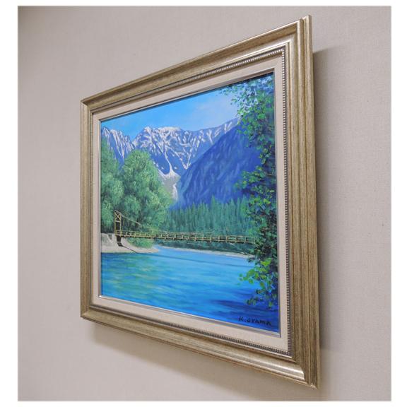 絵画 油絵 上高地 （大山功） 【海・山】【肉筆】【油絵】【日本の風景