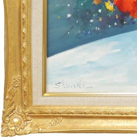 絵画 油絵 花バラ (春野修一) 【肉筆】【油絵】【花 絵画 油絵 花バラ (春野修一) 【肉筆】【油絵】【花