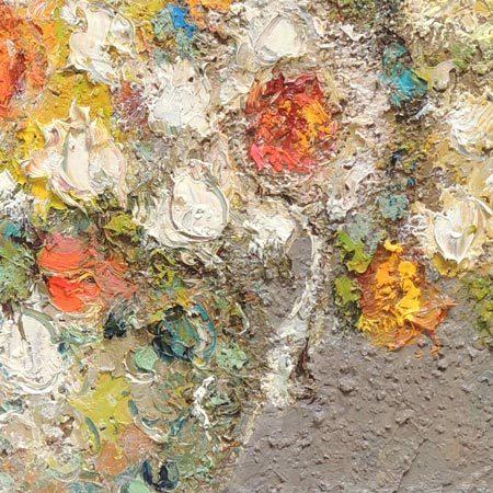 絵画 油絵 ばら （渡部ひでき） 送料無料 【肉筆】【油絵】【花
