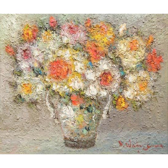 絵画 油絵 ばら （渡部ひでき） 送料無料 【肉筆】【油絵】【花