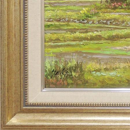 絵画 油絵 白川郷 （関健造） 【肉筆】【油絵】【日本の風景】【10号