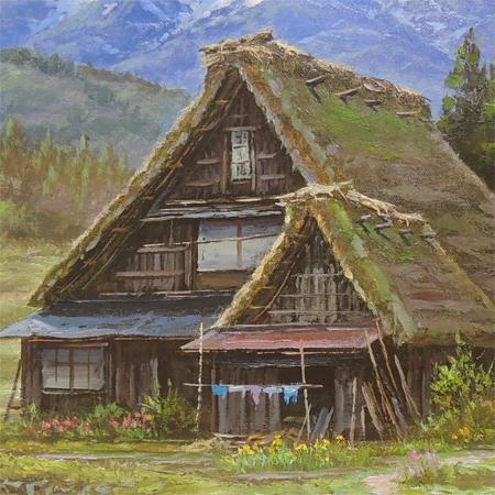 関　健造　風景画 楽天市場】関 健造 「 奥入瀬渓流 」 油絵 油彩画 F10 ( 10号 ) : 内田画廊