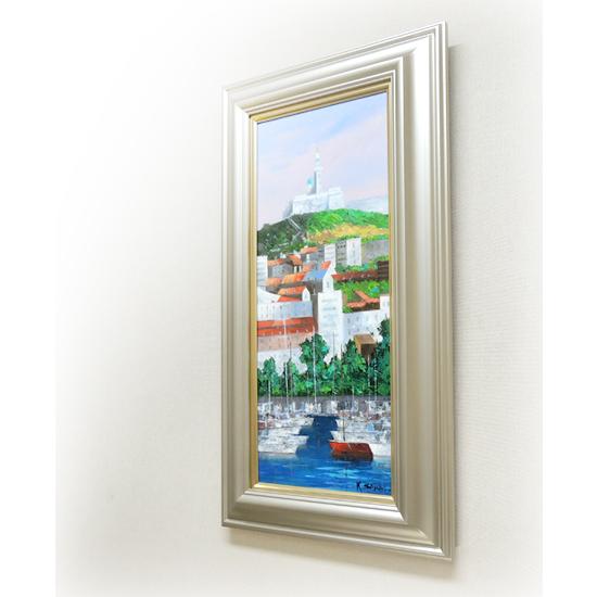 絵画 油絵 マルセイユ （酒井健吉） 【肉筆】【油絵】【外国の風景