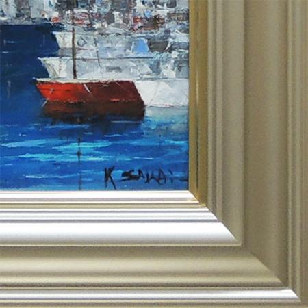 絵画 油絵 マルセイユ （酒井健吉） 【肉筆】【油絵】【外国の