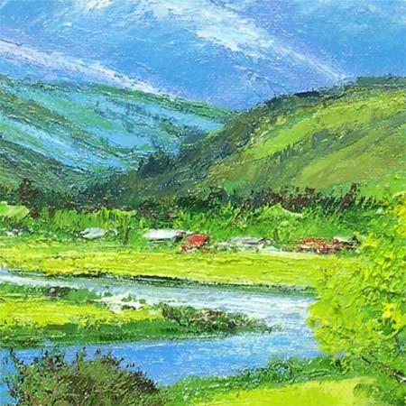 絵画 油絵 妙高山 (岡島哲夫) 【海・山】【肉筆】【油絵 絵画 油絵 妙高山 (岡島哲夫) 【海・山】【肉筆】【油絵