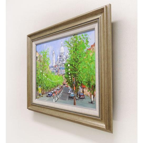 絵画 油絵 モンマルトル・サクレクール寺院 フランス・パリ 絵画 油絵 モンマルトル・サクレクール寺院 フランス・パリ