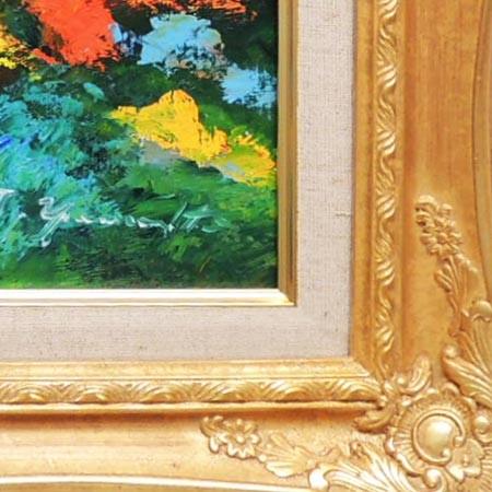 絵画 油絵 赤富士 (山下時雄) 【肉筆】【油絵】【日本の風景 絵画 油絵 赤富士 (山下時雄) 【肉筆】【油絵】【日本の風景