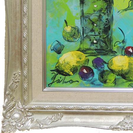 絵画 油絵 花のある静物 （加瀬洋子） 【肉筆】【油絵】【花】【6号