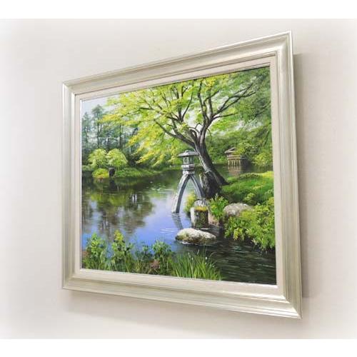 絵画 油絵 兼六園 F20号 (小池三郎) 【肉筆】【油絵】【日本の 絵画 油絵 兼六園 F20号 (小池三郎) 【肉筆】【油絵】【日本の