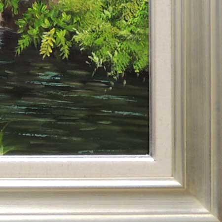 絵画 油絵 兼六園 F20号 （小池三郎）  【肉筆】【油絵】【日本の風景】【大型絵画】の画像