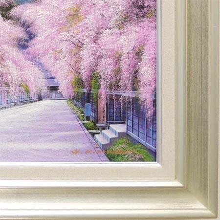 絵画 油絵 角館の桜 F20号 (木村由記夫) 【肉筆】【油絵 絵画 油絵 角館の桜 F20号 (木村由記夫) 【肉筆】【油絵