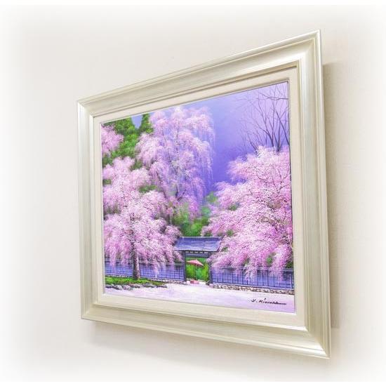 絵画 油絵 角館の桜 F20号 (木村由記夫) 【肉筆】【油絵 絵画 油絵 角館の桜 F20号 (木村由記夫) 【肉筆】【油絵