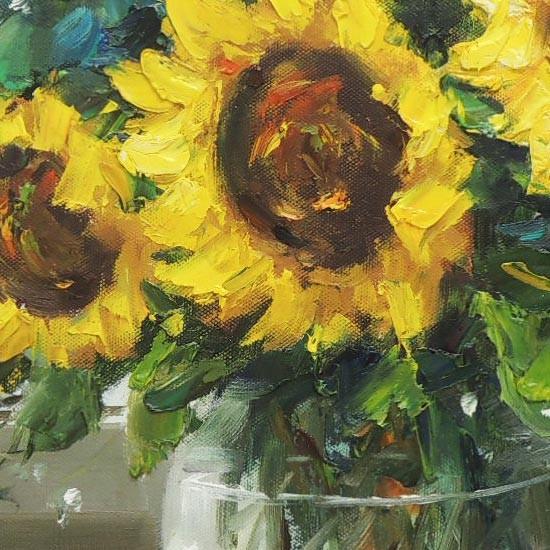 絵画 油絵 ひまわり F号 堀哲夫 肉筆 油絵 花 大型絵画 Ya 90 掛け軸 絵画の専門店 掛軸堂画廊 通販 Yahoo ショッピング