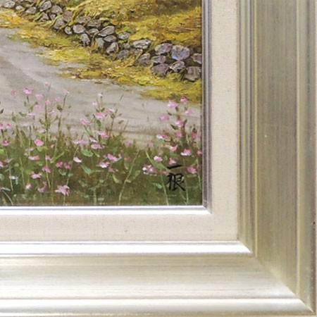 絵画 油絵 秋色京都美山 F20号 （猿渡一根） 【海・山】【肉筆】【油絵