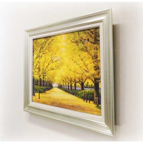 油絵　F30号　絵画　印象画　肉筆　油画　木漏れ日　広場　こどもたち　キャンバス 油絵 F30号 絵画 印象画 肉筆 油画 木漏れ日 広場 こどもたち