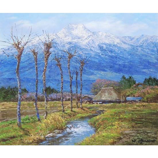 南アルプス油絵F30号