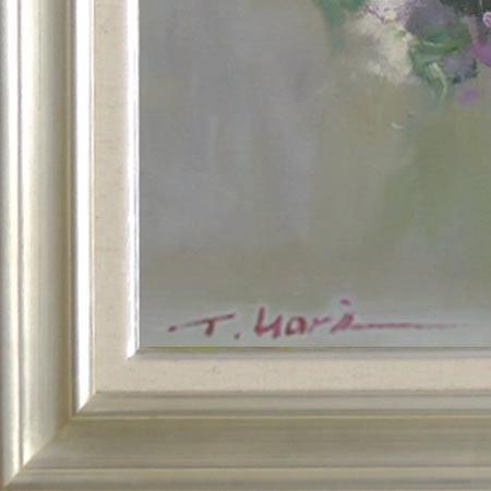 絵画 油絵 ライラック F20号 （堀哲夫） 【肉筆】【油絵】【花】【大型 