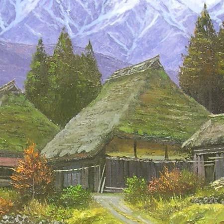 再値下げ　作者　関健造　山村清流　肉筆油彩画 楽天市場】絵画 油絵 山村清流 F20号 （関健造） 送料無料 【海