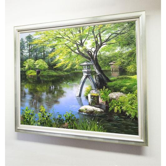 絵画 油絵 兼六園 F50号 (小池三郎) 【肉筆】【油絵】【日本の 絵画 油絵 兼六園 F50号 (小池三郎) 【肉筆】【油絵】【日本の