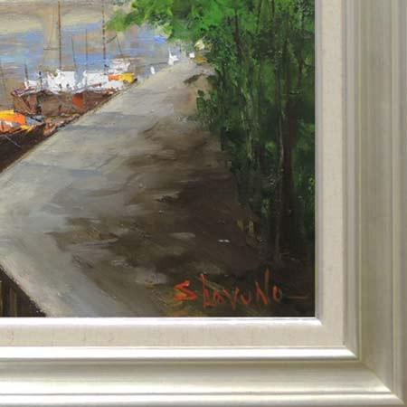 絵画 油絵 セーヌ川・パリ F20号 （春野修一） 【肉筆】【油絵】【外国