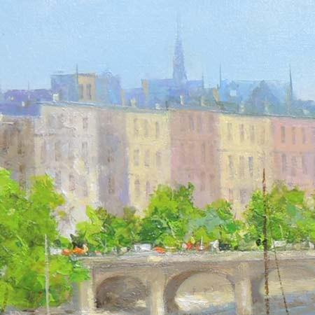 油絵 風景画 ✡️ サルスベリ② P10【8月】 油絵 風景画 ✡️ サルスベリ② P10【8月】 油絵 風景画
