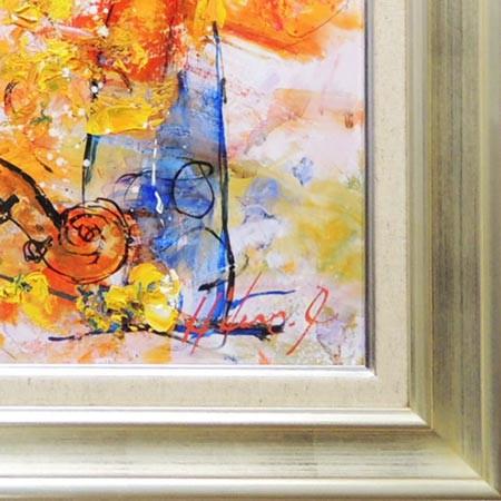 絵画 油絵 花とバイオリン F20号 (池田秀郎) 【肉筆】【油絵 絵画 油絵 花とバイオリン F20号 (池田秀郎) 【肉筆】【油絵