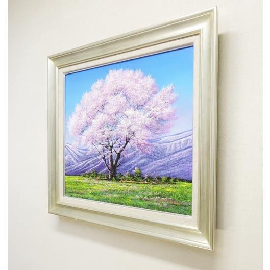 絵画 油絵 小岩井農場の桜 F20号 (木村由記夫) 【肉筆】【油絵 絵画 油絵 小岩井農場の桜 F20号 (木村由記夫) 【肉筆】【油絵