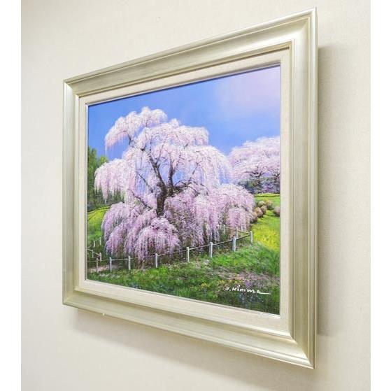 絵画 油絵 三春滝桜 F20号 (木村由記夫) 【肉筆】【油絵 絵画 油絵 三春滝桜 F20号 (木村由記夫) 【肉筆】【油絵