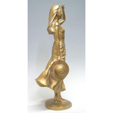 大道寺光弘 陽光につつまれて （ブロンズ像） : 掛け軸・絵画の