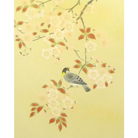 桜と小鳥の水墨画 掛軸 水墨画 山水 山桜 桜 絵画 掛け軸 絵画 こたつ 通販 18972306｜Creema