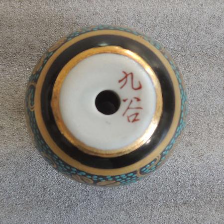掛け軸小物 高級風鎮 青粒鉄仙(九谷焼)(化粧箱入り) (掛軸 掛け軸小物 高級風鎮 青粒鉄仙(九谷焼)(化粧箱入り) (掛軸
