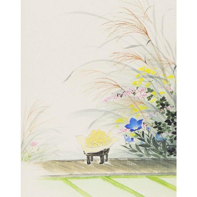 掛け軸 お月見 （西出香鶴） （掛軸小物なし） 【掛軸】 : 掛け軸