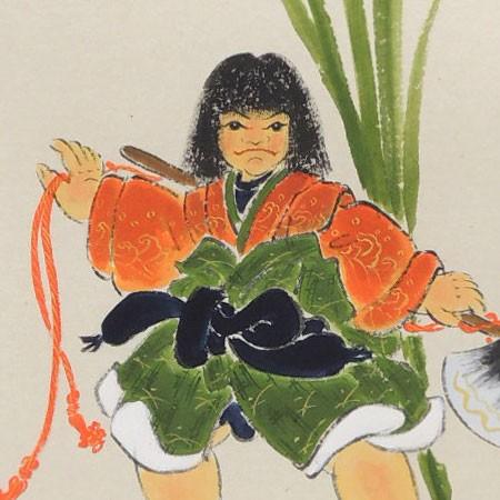 掛け軸 金太郎 （西出香鶴） （掛軸小物なし） 【掛軸】 : 掛け軸