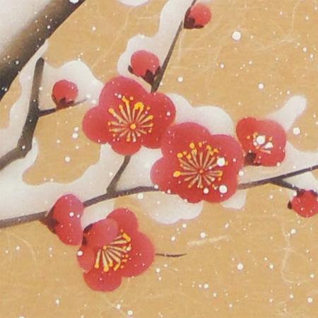 掛け軸 梅に鶯 (南川康夫) 【掛軸】【半間床】【冬】 : 掛け軸・絵画の