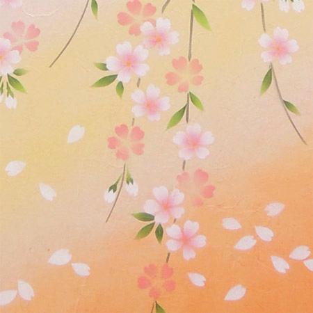 掛け軸　しだれ桜　（南川康夫）　（掛軸小物なし）　　【掛軸】_3