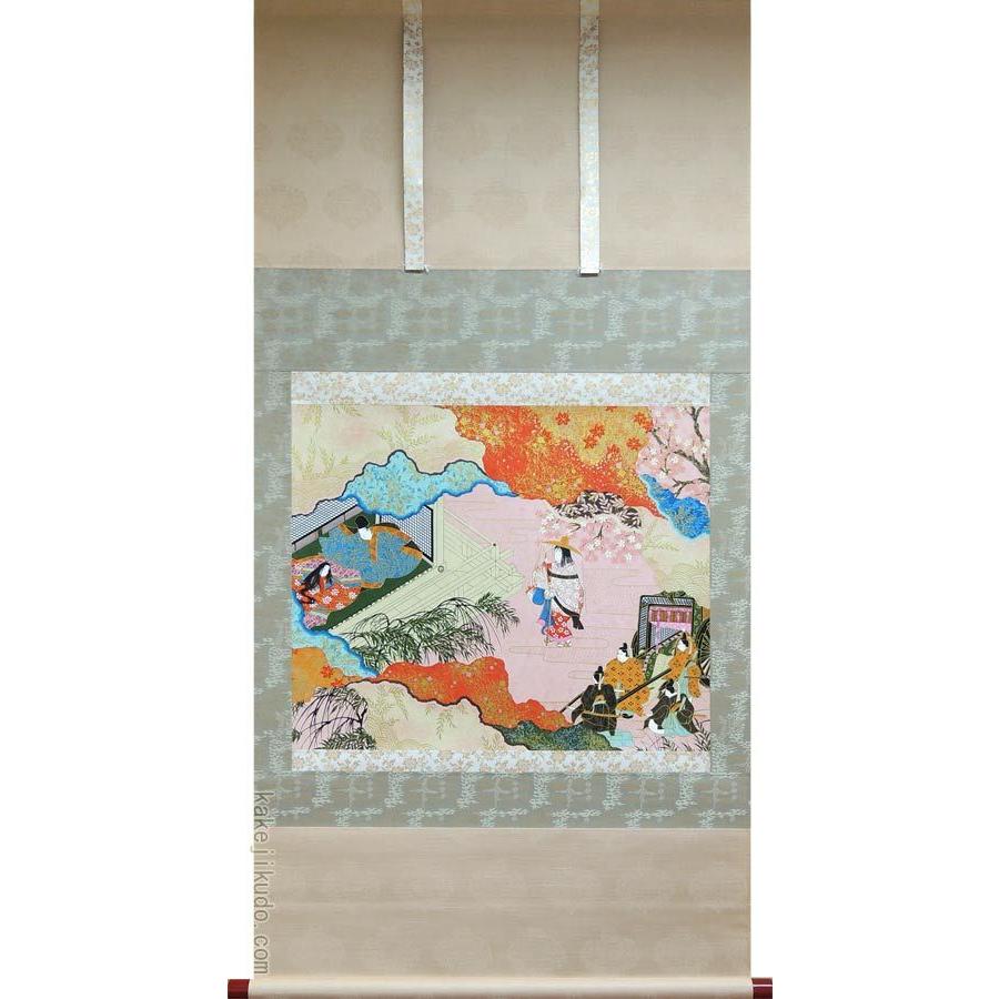 掛軸 趣楽 甘永祥 掛け軸 京のみやび 【掛軸】【一間床】【丈の短い掛軸】【趣味