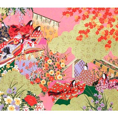 掛け軸 平安絵巻 【掛軸】【一間床】【丈の短い掛軸】【趣味