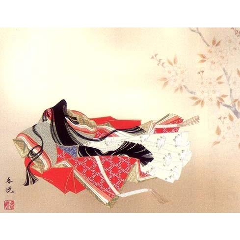 絵画(和装額) 小野小町 (西尾香悦) : 掛け軸・絵画の専門店 掛軸堂画廊