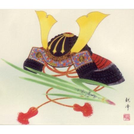 絵画(和装額) 兜飾 (山村観峰) : 掛け軸・絵画の専門店 掛軸堂画廊