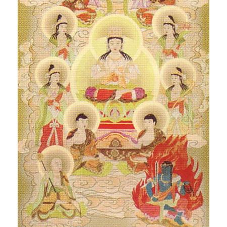 【掛軸】「十三佛」仏画 工芸 京表装案内 熟練の職人がいる信頼と実績 京都掛軸 杉本工芸