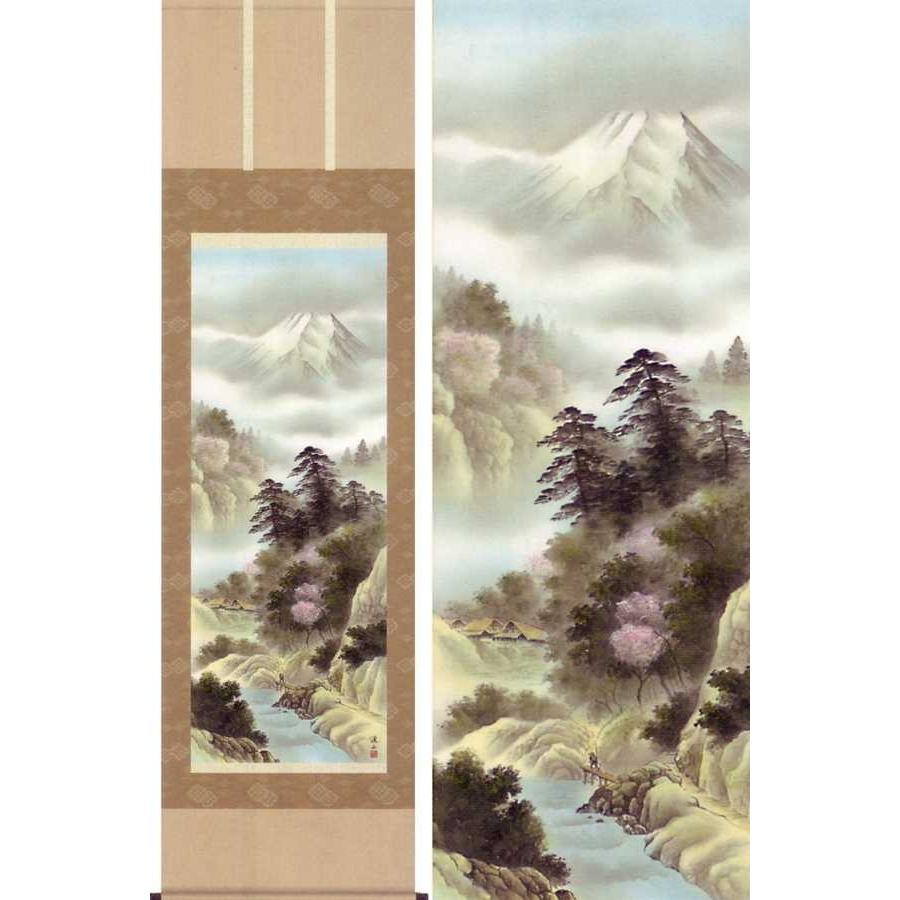 掛け軸 万山乱花 (伊藤渓山) 掛軸 : 掛け軸・絵画の専門店 掛軸堂画廊