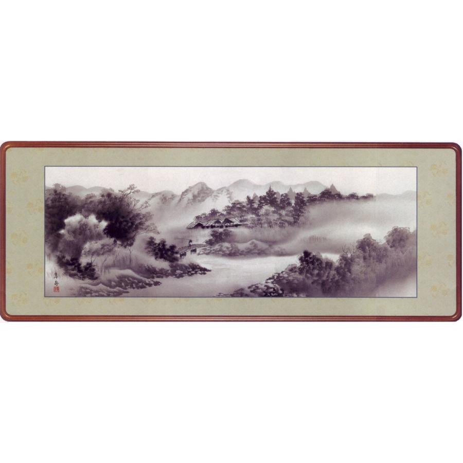 欄間額 水墨山水 (江本孝舟) 【欄間額】 : 掛け軸・絵画の専門店 掛軸