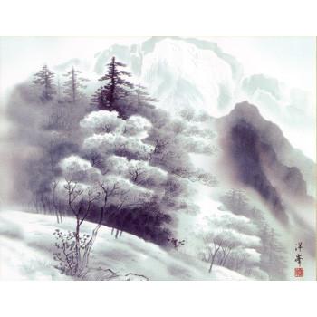 日本画 山水画 額装済み 約30cm x 25cm 楽天市場】絵画 日本画 額入りアート「塔景望郷」 J4-C009 F8:61cm