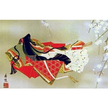 絵画（和装額） 小野小町 (西尾香悦) : 掛け軸・絵画の専門店 掛軸堂