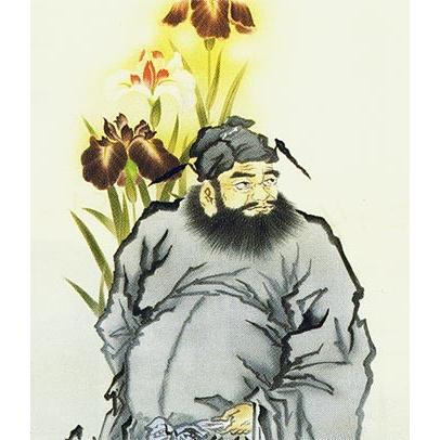 掛け軸 鍾馗 (山村観峰) 掛軸 : 掛け軸・絵画の専門店 掛軸堂画廊
