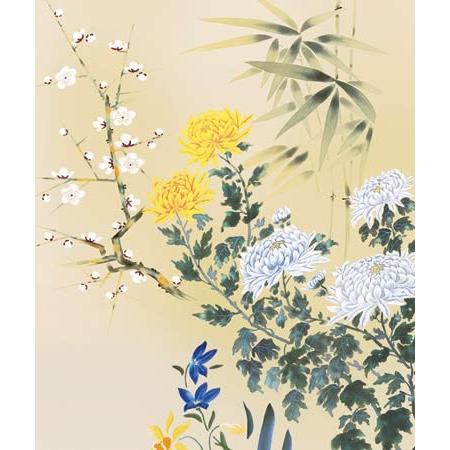 掛け軸 四君子 (田中広遠) 掛軸 : 掛け軸・絵画の専門店 掛軸堂画廊